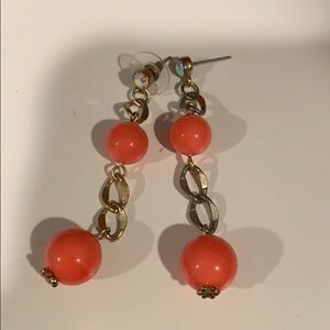 ❤️1 hr sale❤️Cache orange and gold color earring